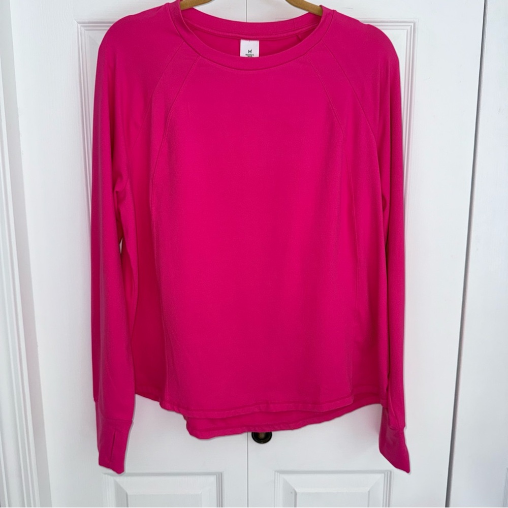 Member's Mark Fuchsia Long Sleeve‎ Lightweight Fleece Pullover XL